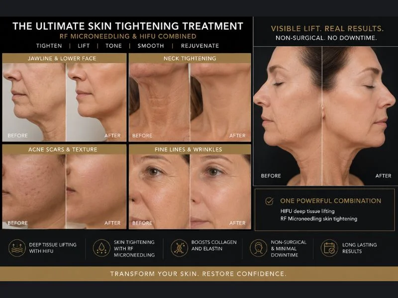 Results of combined treatment for the ultimate skin tightening treatment Old Trafford